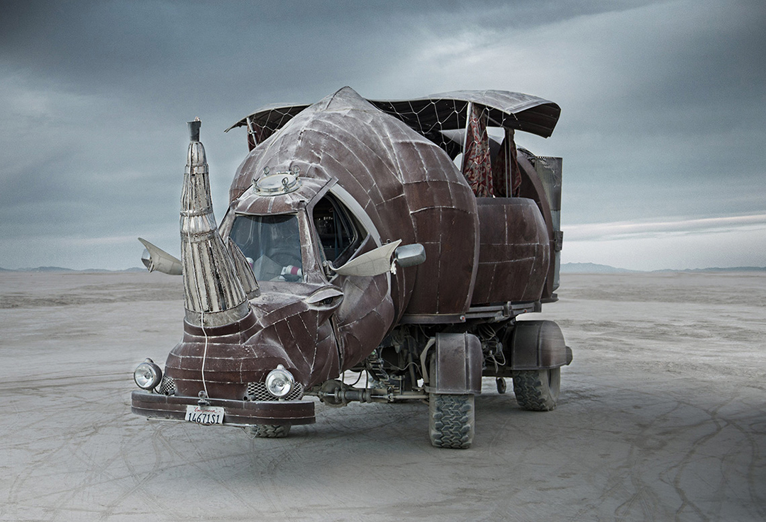 A vehicle of Burning Man, photograph by Alexandra Lier