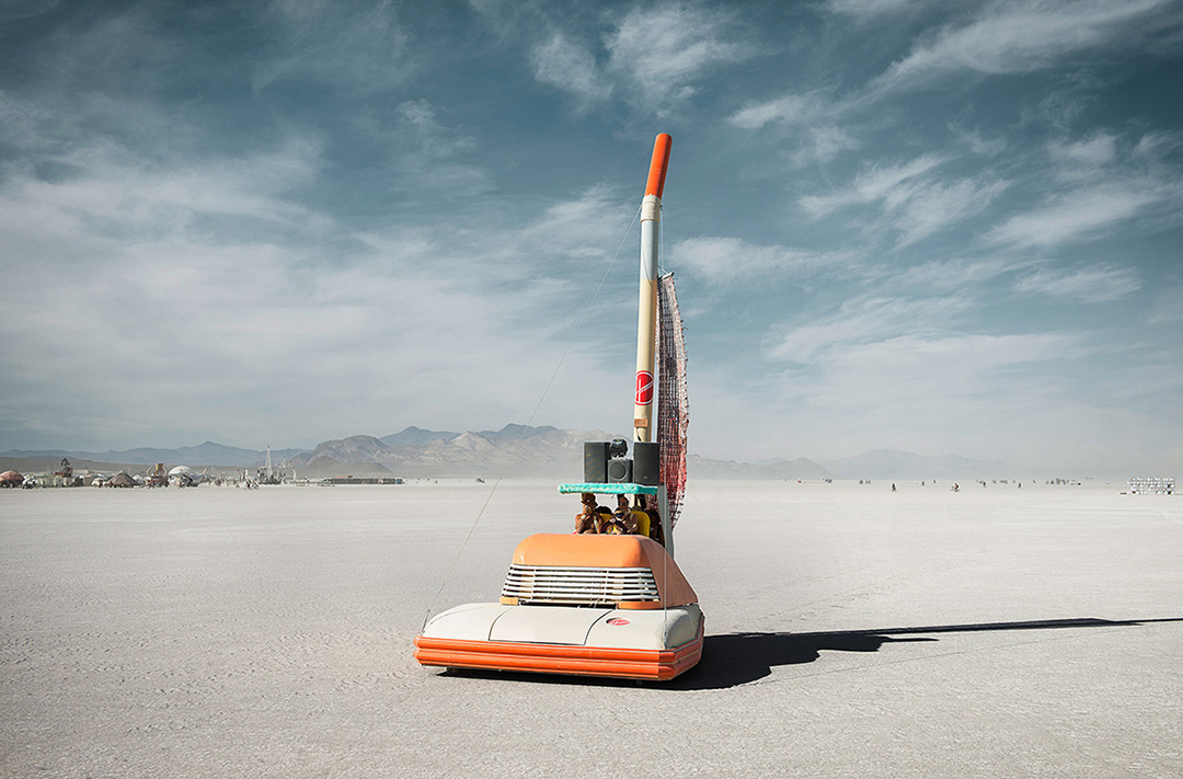 A vehicle of Burning Man, photograph by Alexandra Lier