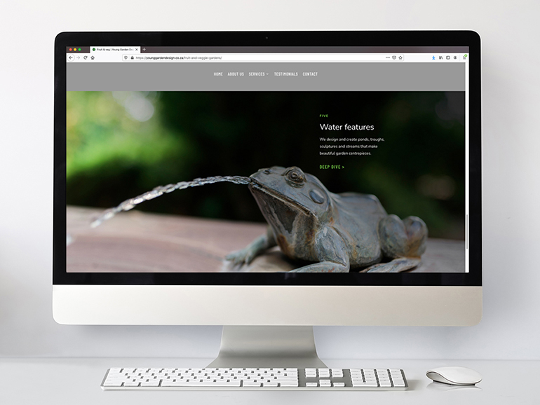 Young Garden Design website