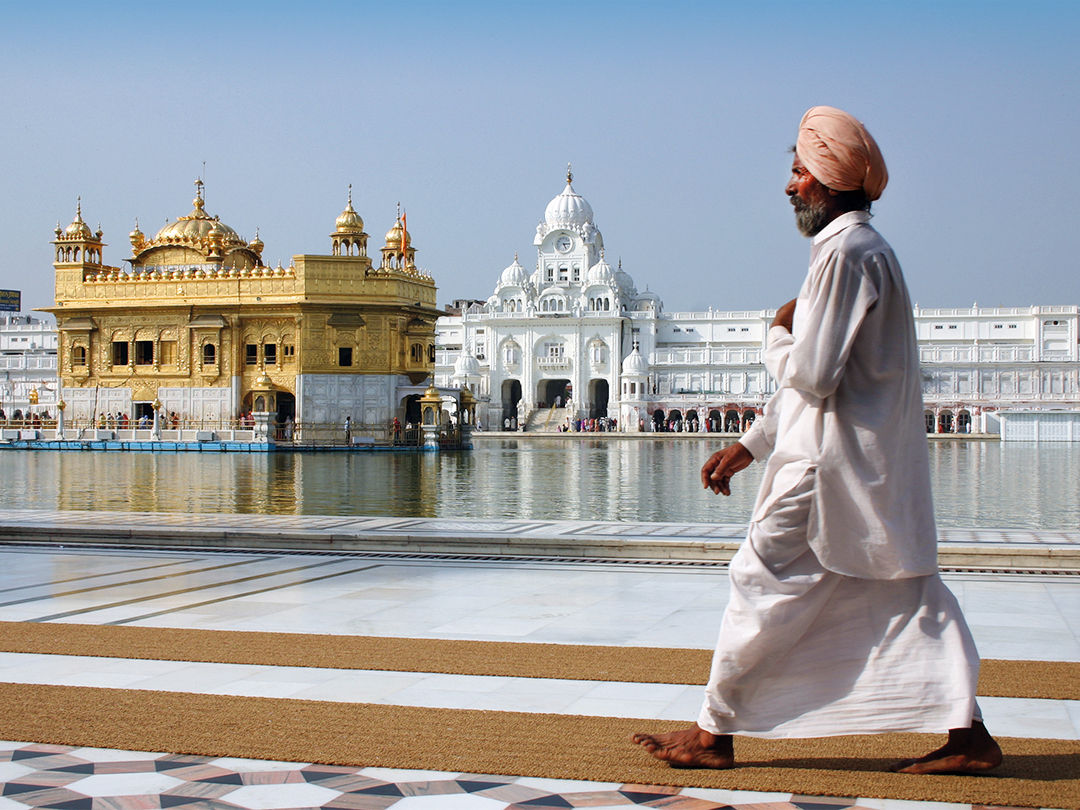 The Golden Temple in India, photograph by Russ Smith