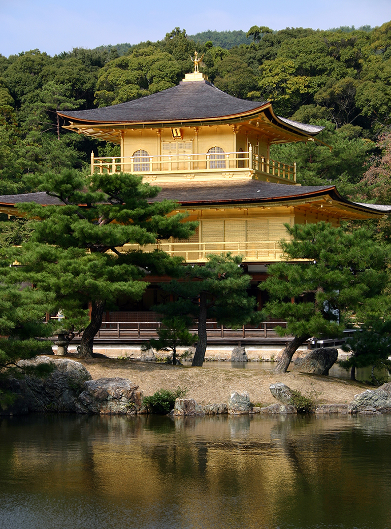 Kinkaku-ji Temple in Japan, photograph by Russ Smith